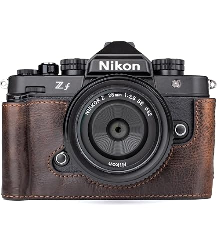 Amazon | QIYAONUOボディーハーフケース 対応 Nikon ZF本革カメラ